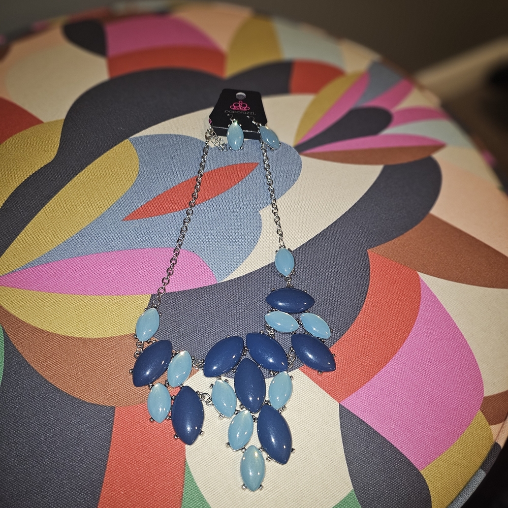 Blue and Light Blue Necklace
